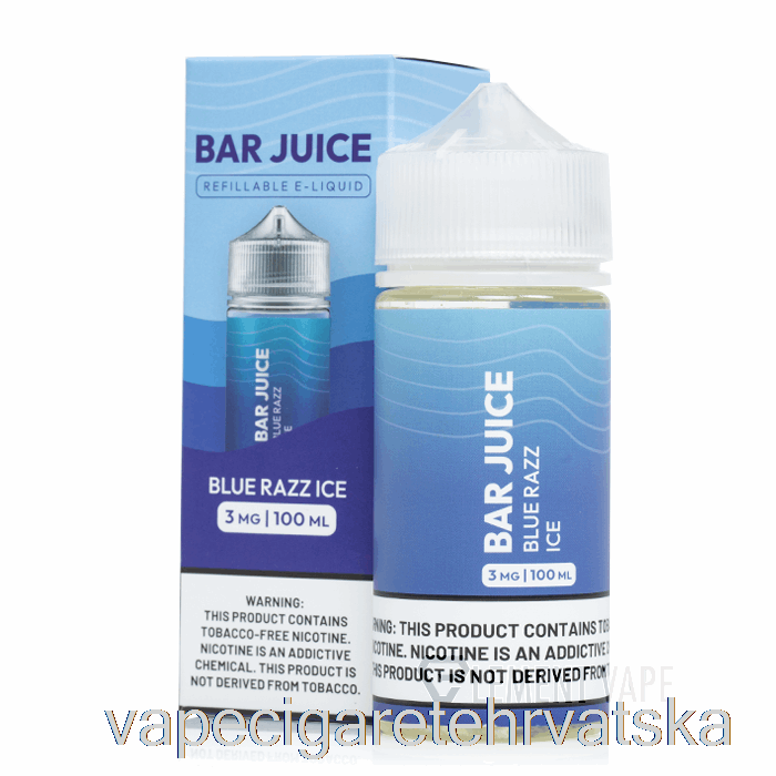 Vape Cigarete Blue Razz Ice - Bar Sok - 100ml 0mg